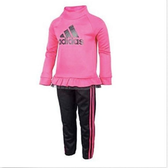 adidas Other - adidas Baby Girls' Tricot Zip Jacket and Pant Set adidas Other - adidas Baby Girls' Tricot Zip Jacket and Pant Set